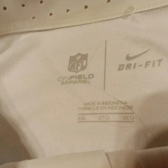 Nike Golf St. Louis Rams Polo Shirt Men’s Size 3XL Color White Short Sleeve - Picture 5 of 8